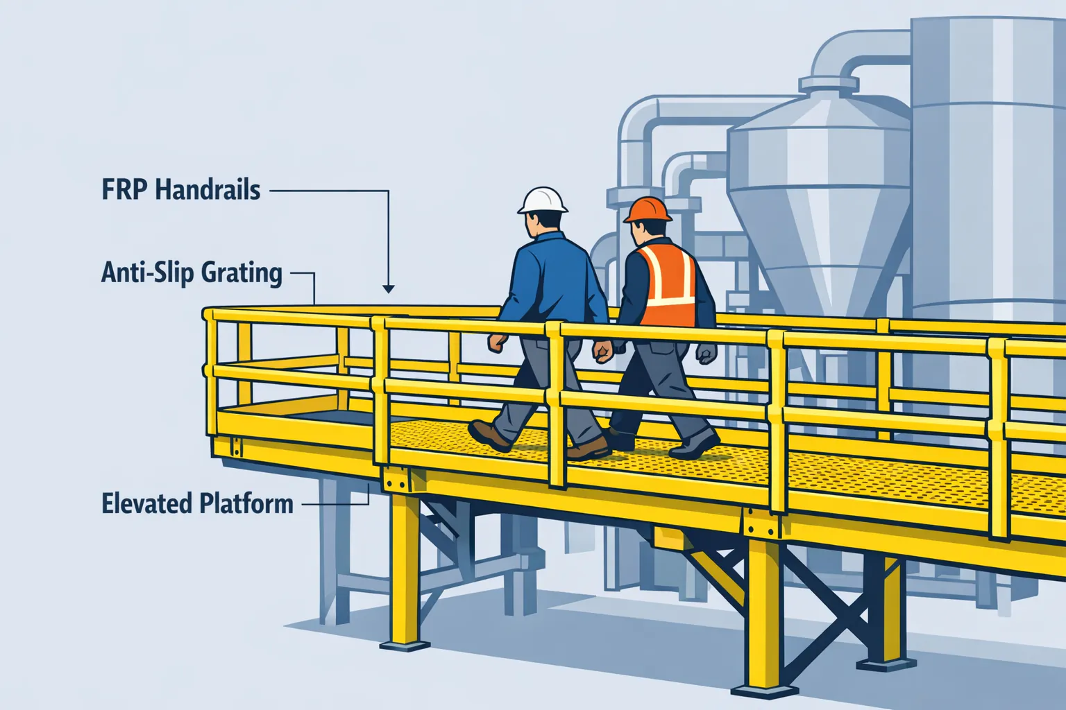 Catwalk Manufacturer: Custom FRP Catwalks & Platforms Built to Outlast Steel